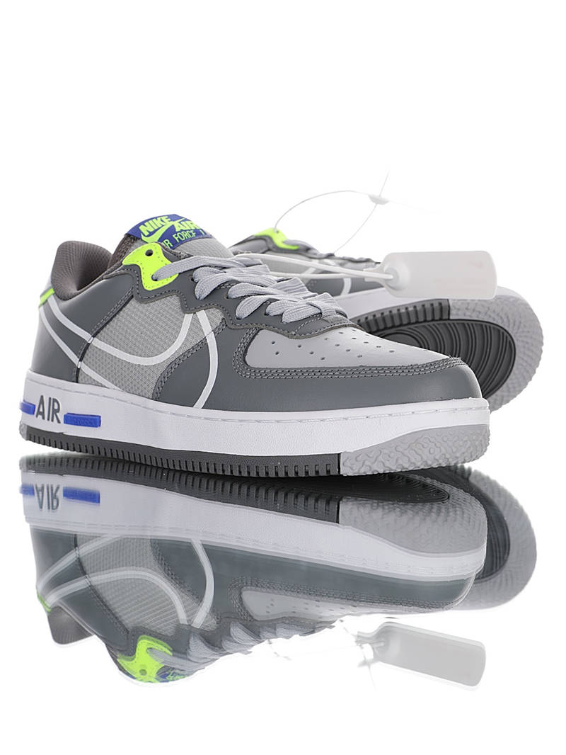 nike air force 1 - Gris Blanco Verde