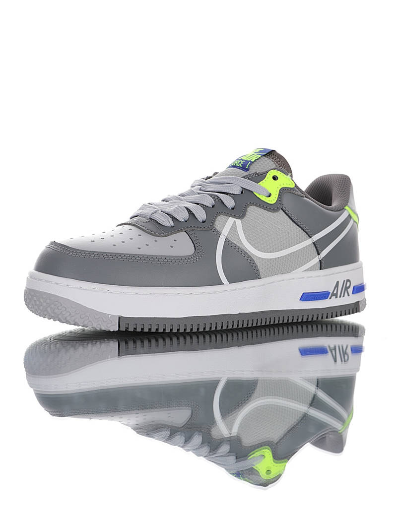 nike air force 1 - Gris Blanco Verde