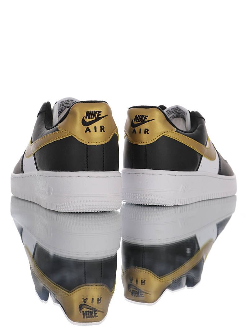 nike air force 1 - Blanco Negro Dorado