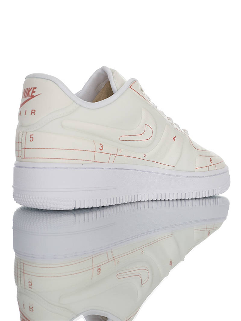 nike air force 1 - Blanco Naranjo