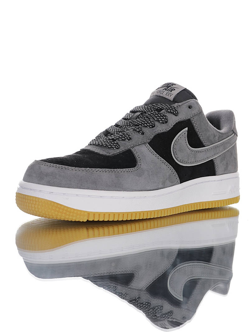 nike air force 1 - Negro Gris Fluor