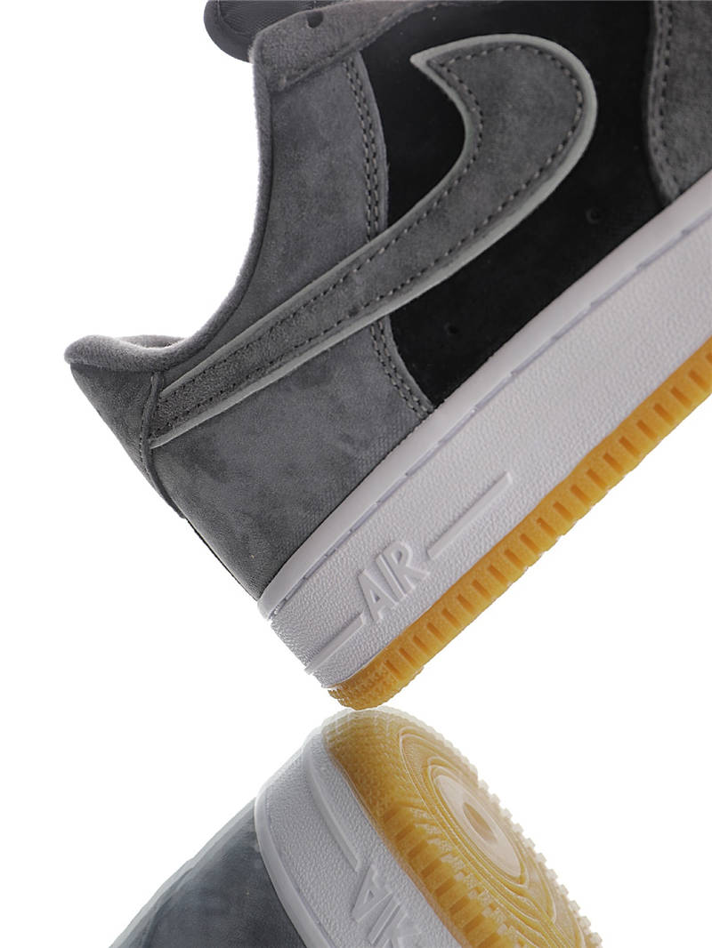 nike air force 1 - Negro Gris Fluor