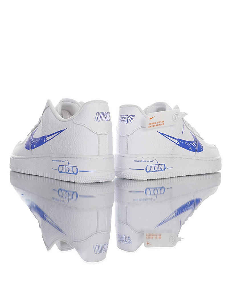 nike air force 1 - Blanco Azul