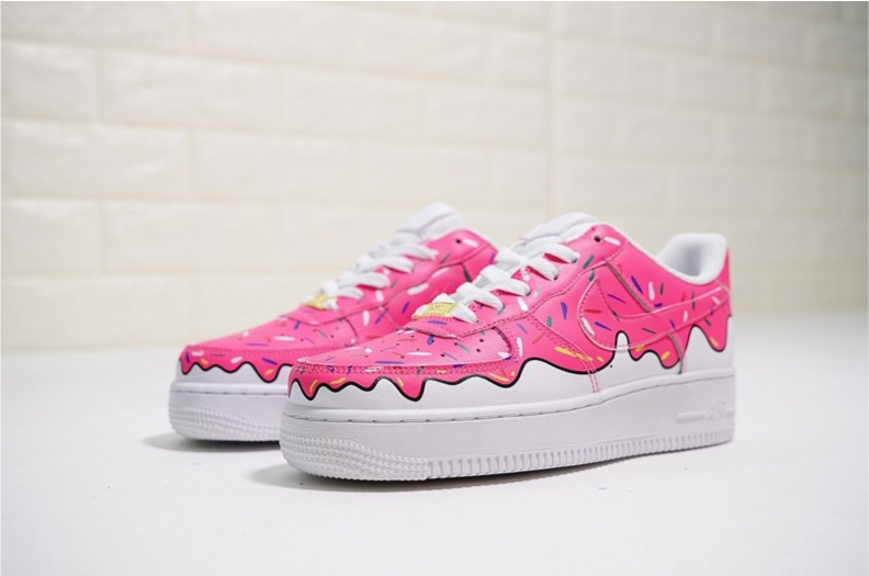 nike air force 1 - Rosado Blanco