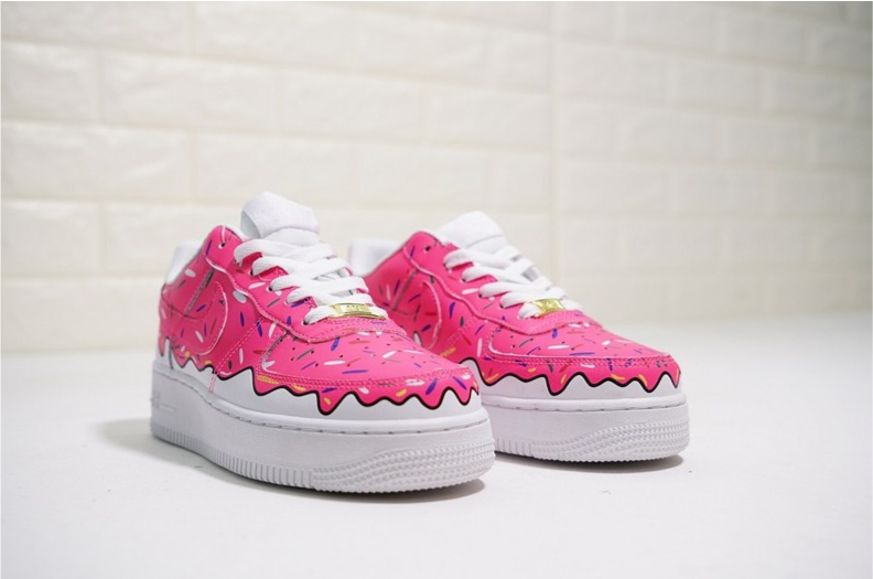 nike air force 1 - Rosado Blanco