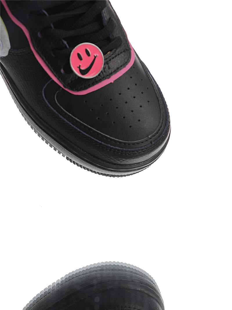 nike air force 1 - Negro Gris Rosado