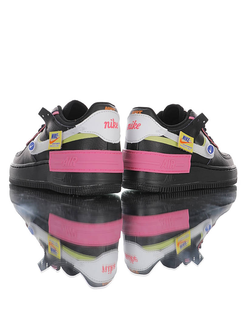 nike air force 1 - Negro Gris Rosado