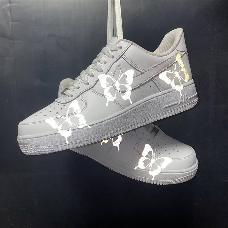 nike air force 1 - Blanco Gris Fluor