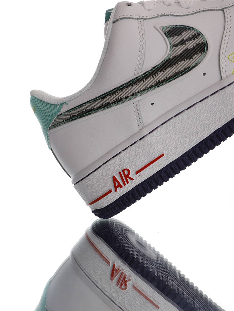 nike air force 1 - Blanco Menta Negro