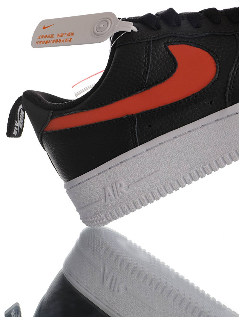 nike air force 1 - Negro Rojo Rosado