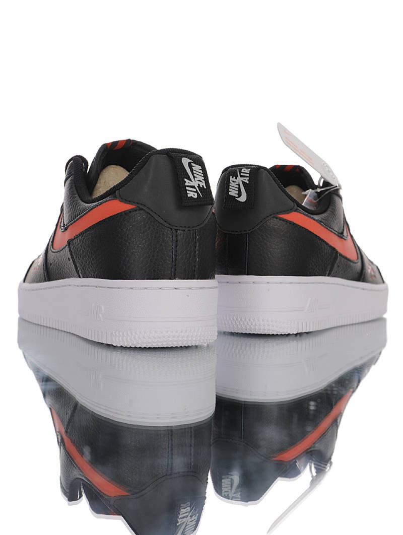 nike air force 1 - Negro Rojo Rosado