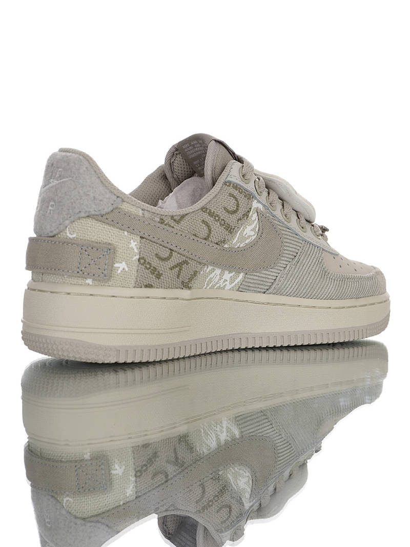 nike air force 1 - Gris Blanco Dorado