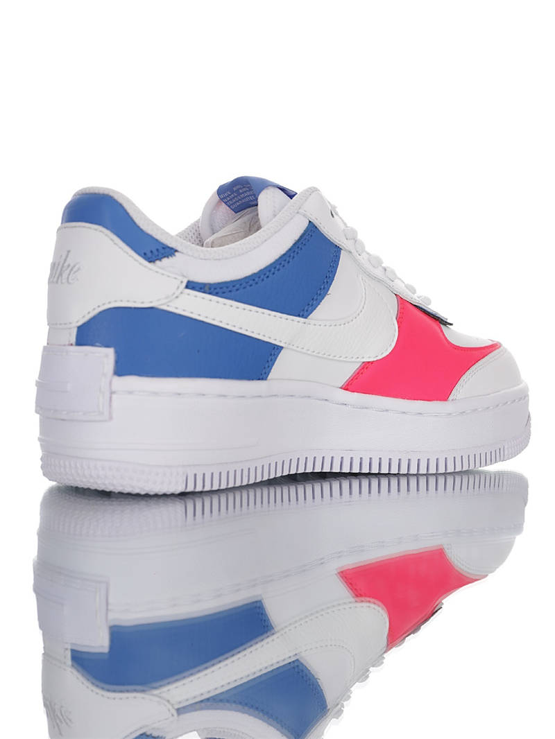 nike air force 1 - Blanco Rosado Azul