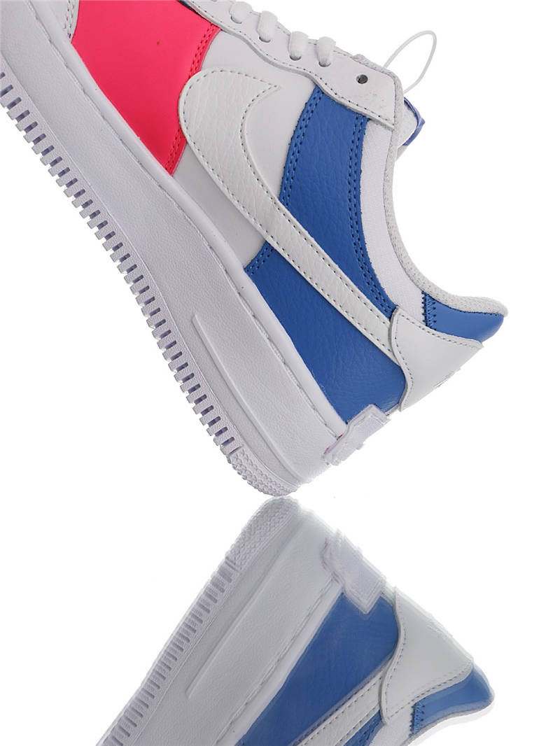 nike air force 1 - Blanco Rosado Azul