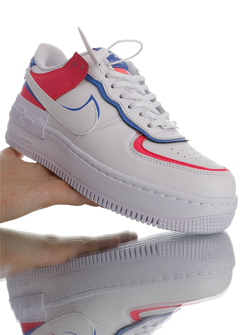 nike air force 1 - Blanco Rosado Azul