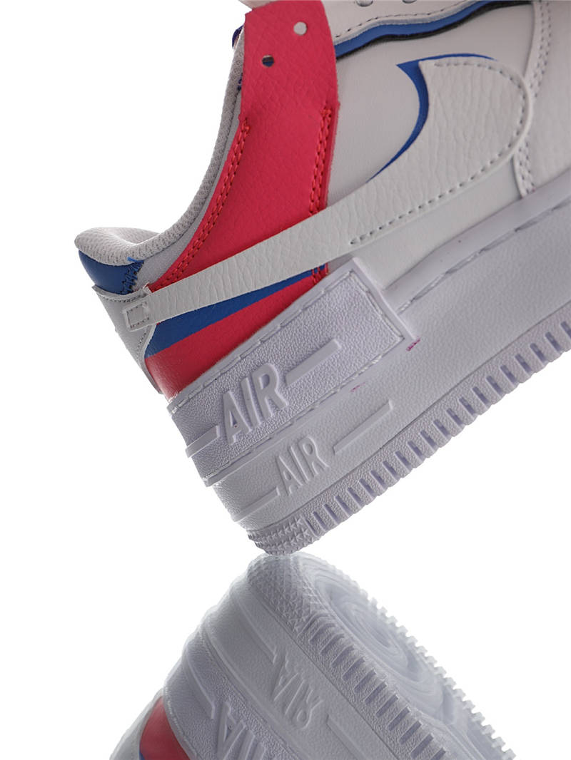 nike air force 1 - Blanco Rosado Azul