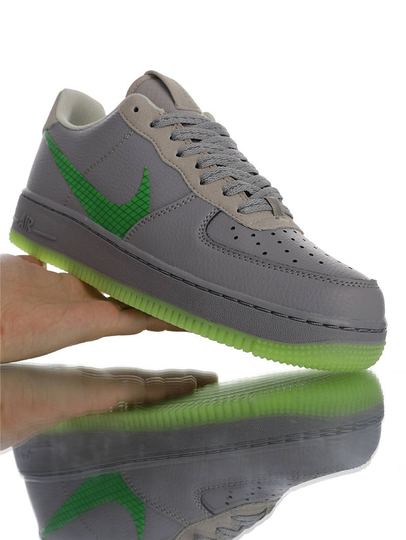nike air force 1 - Gris Verde