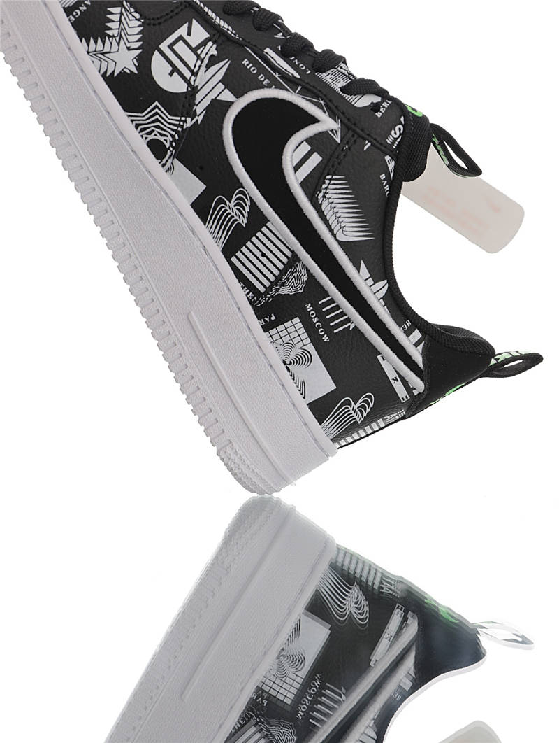 nike air force 1 - Blanco Negro