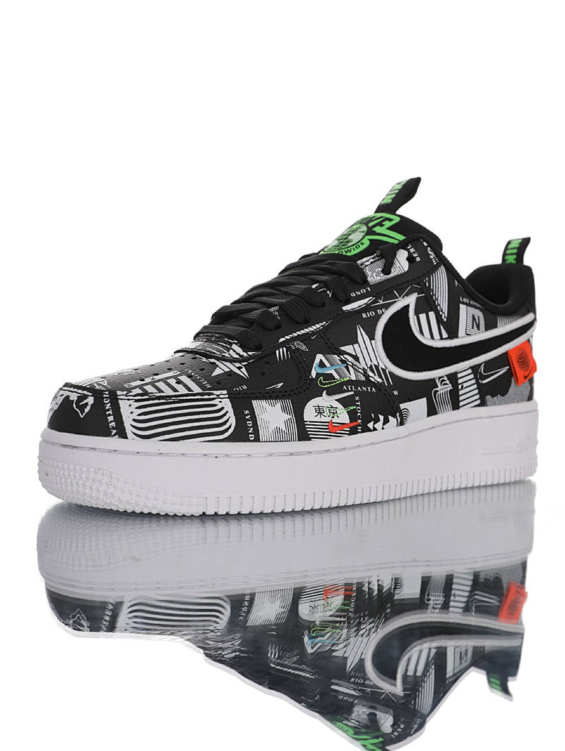 nike air force 1 - Blanco Negro