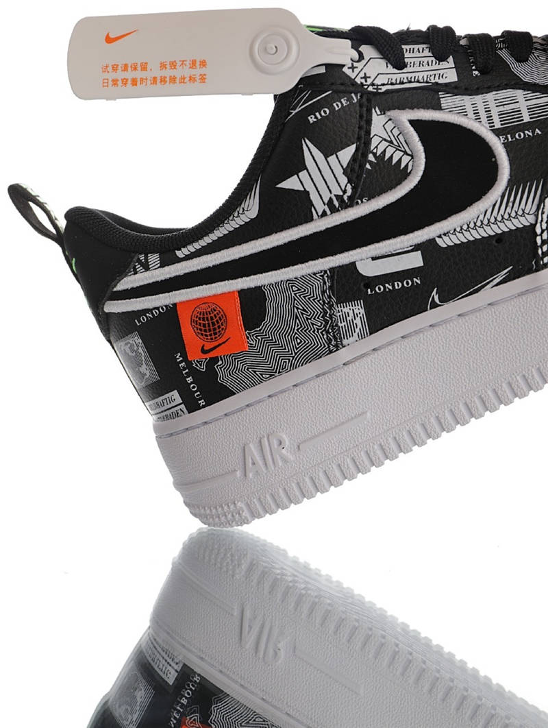 nike air force 1 - Blanco Negro