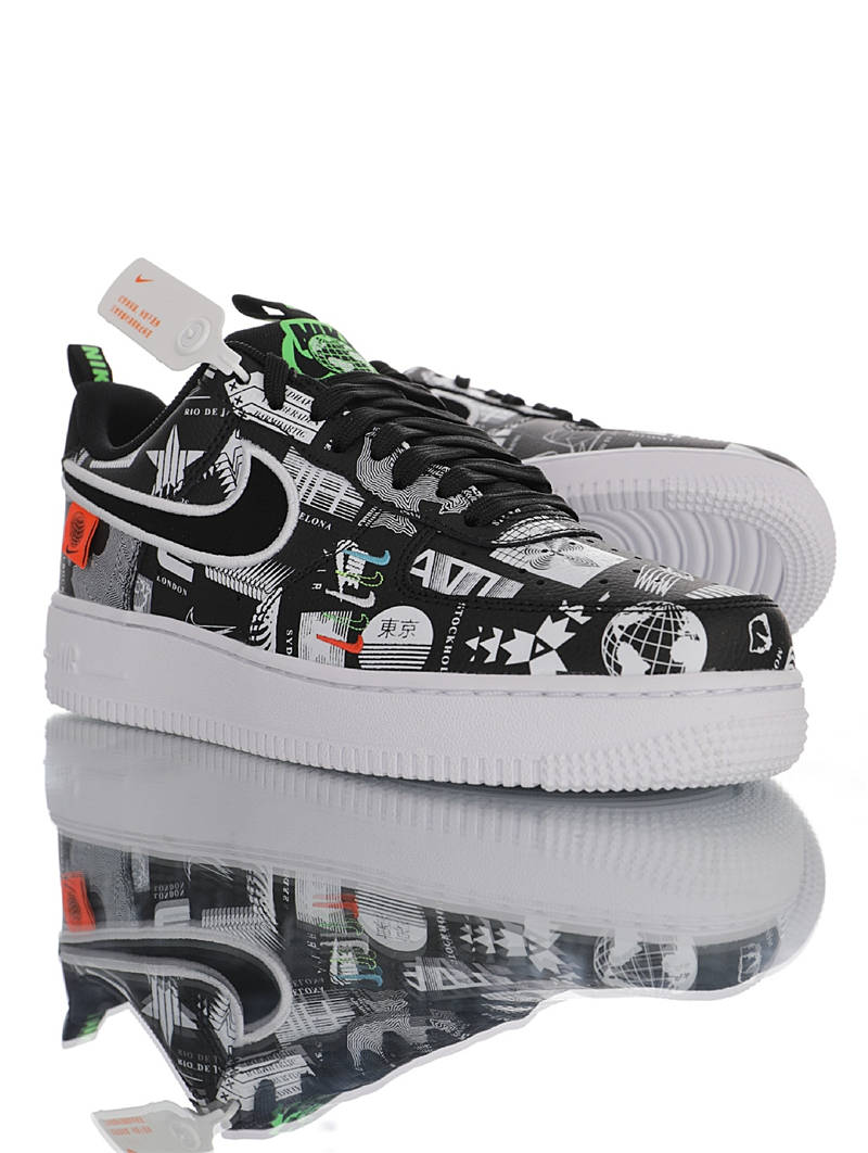 nike air force 1 - Blanco Negro
