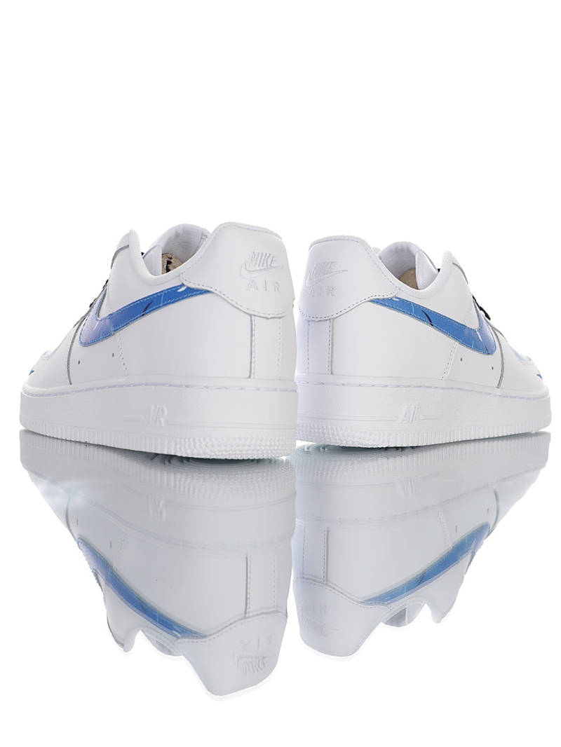 nike air force 1 - Blanco Negro Celeste
