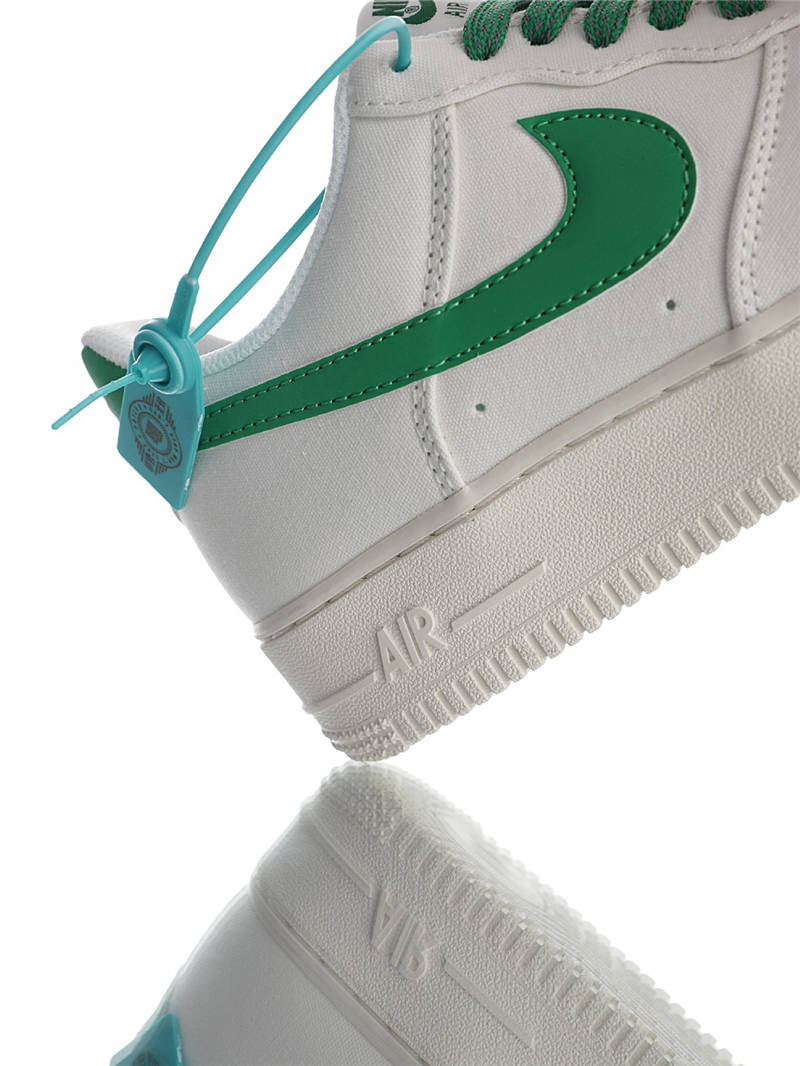 nike air force 1 - Blanco Verde Fluor