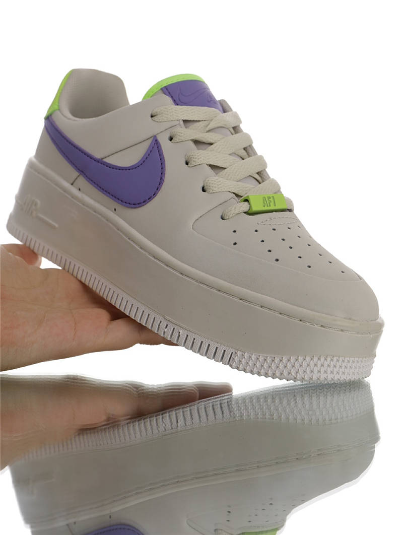nike air force 1 - Verde Morado Blanco