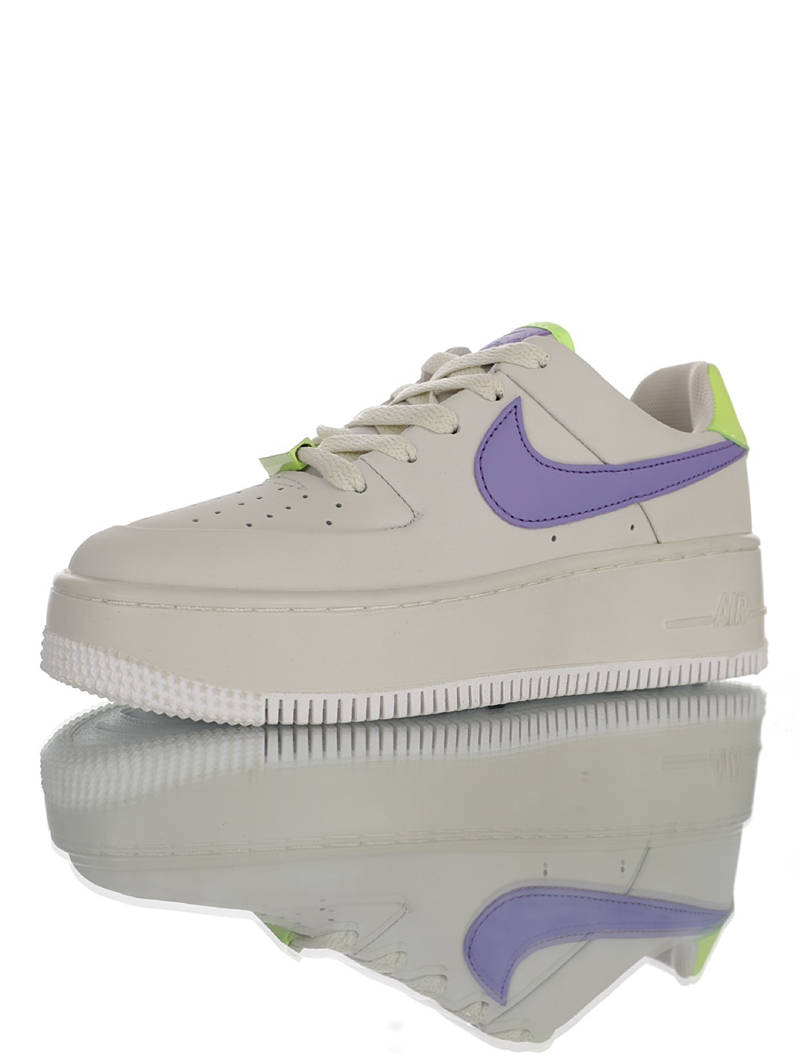 nike air force 1 - Verde Morado Blanco