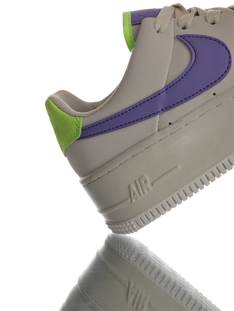 nike air force 1 - Verde Morado Blanco
