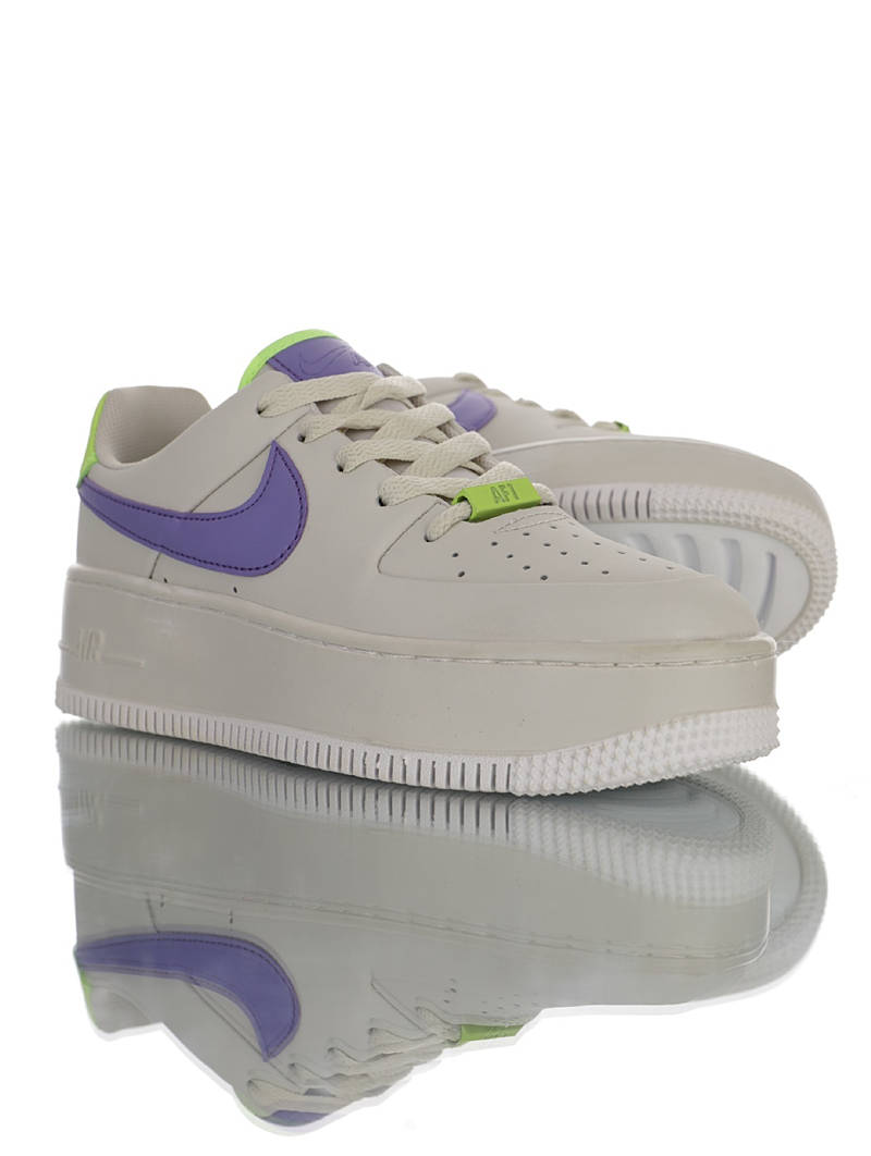 nike air force 1 - Verde Morado Blanco
