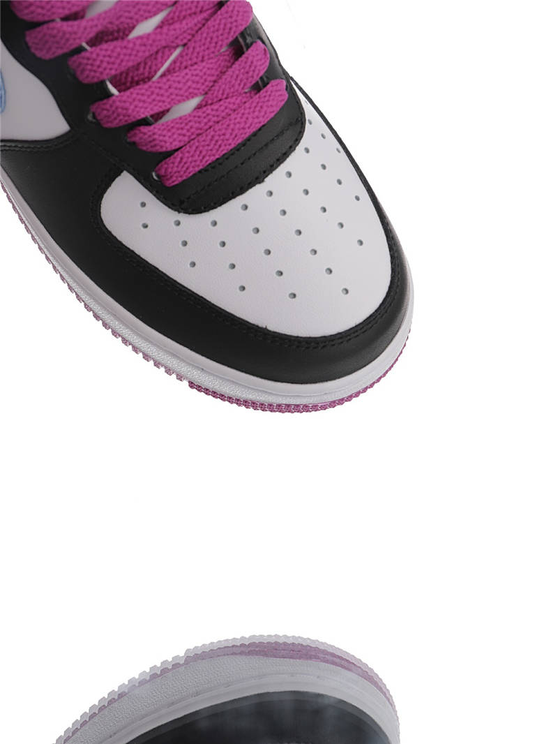nike air force 1 - Blanco Negro Celeste Morado