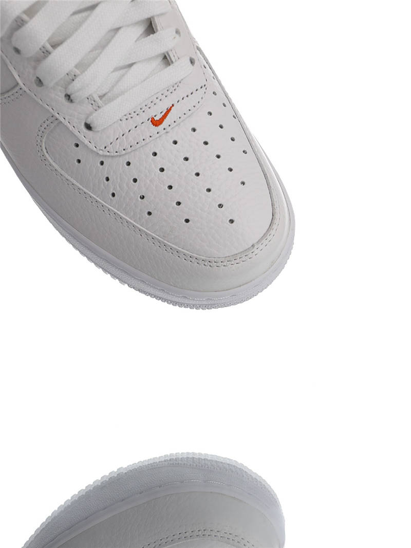 nike air force 1 - Blanco Negro Naranjo