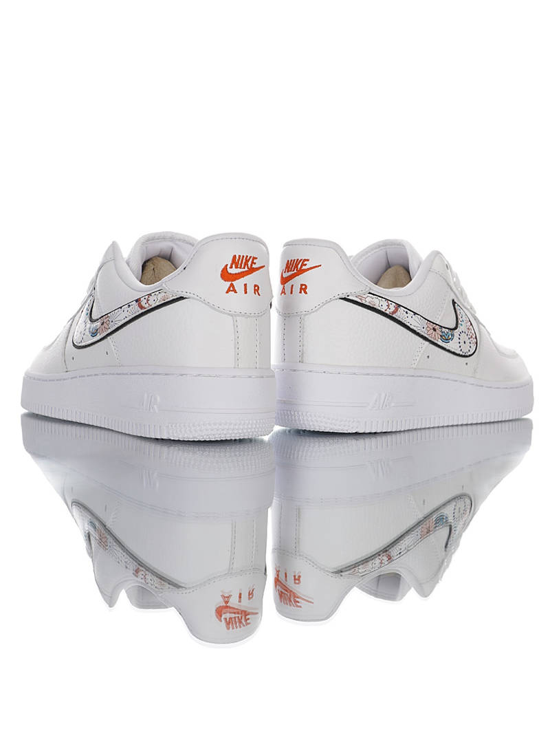 nike air force 1 - Blanco Negro Naranjo