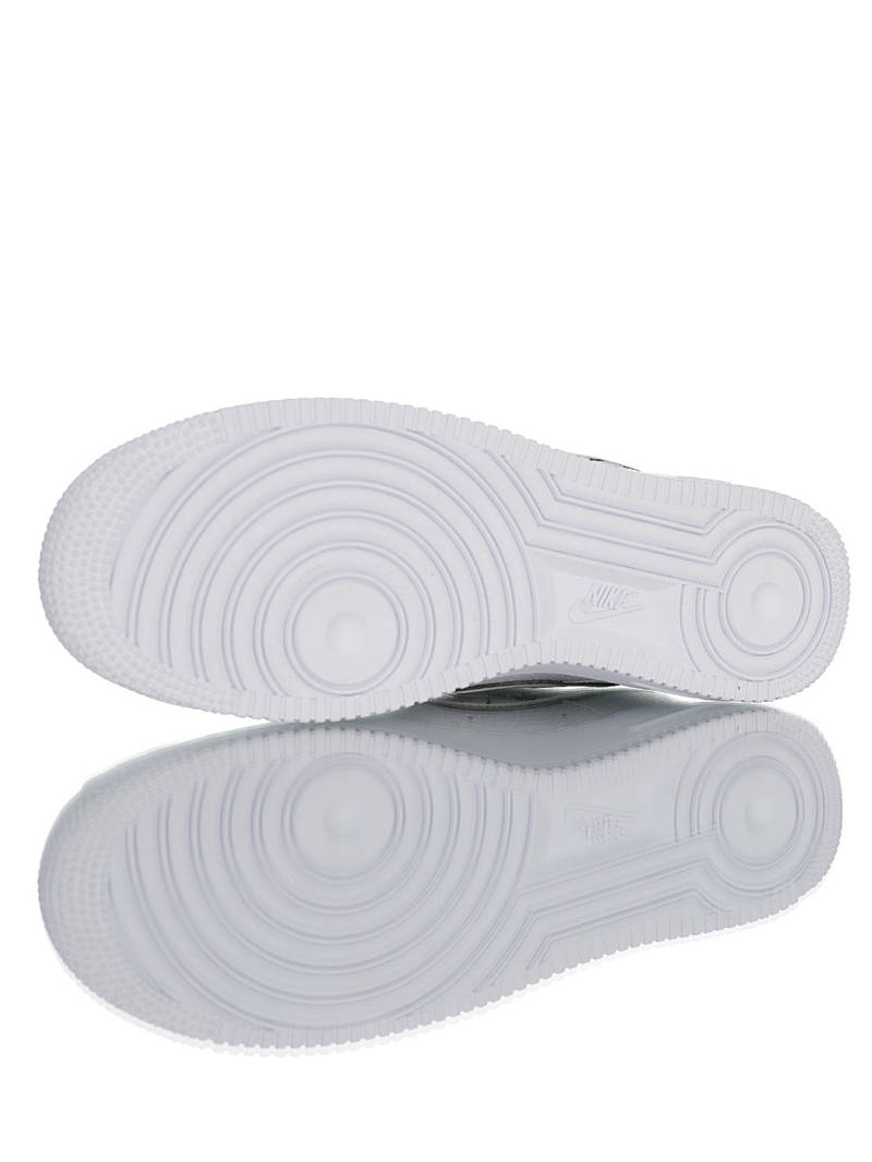 nike air force 1 - Blanco Negro Naranjo