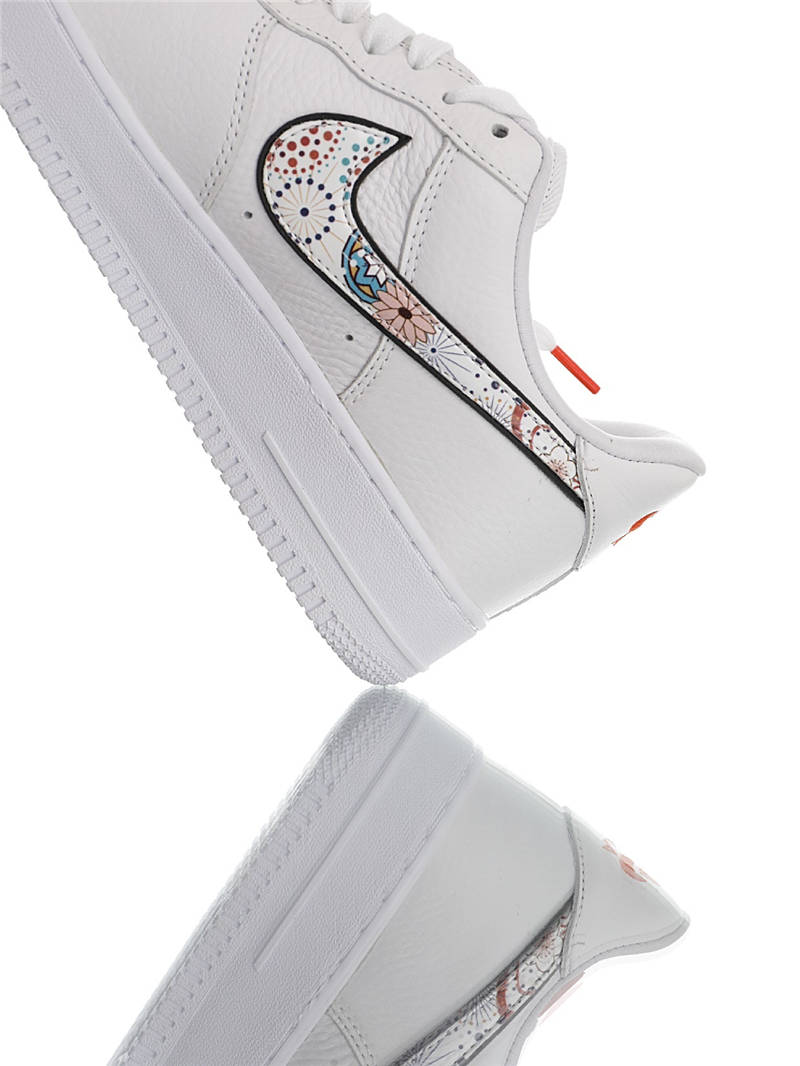 nike air force 1 - Blanco Negro Naranjo