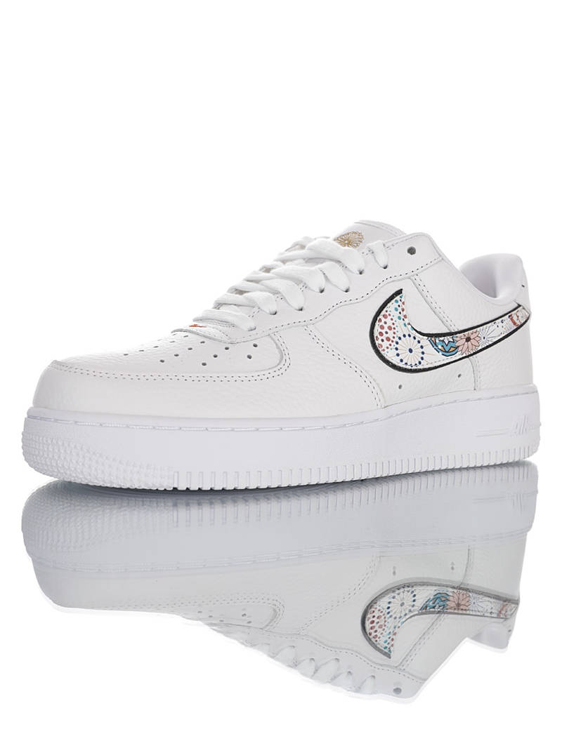 nike air force 1 - Blanco Negro Naranjo