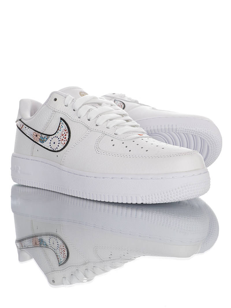 nike air force 1 - Blanco Negro Naranjo