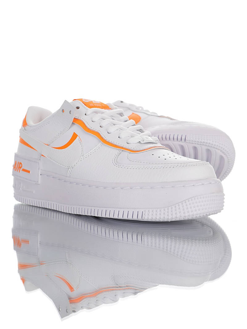 nike air force 1 - Blanco Naranjo