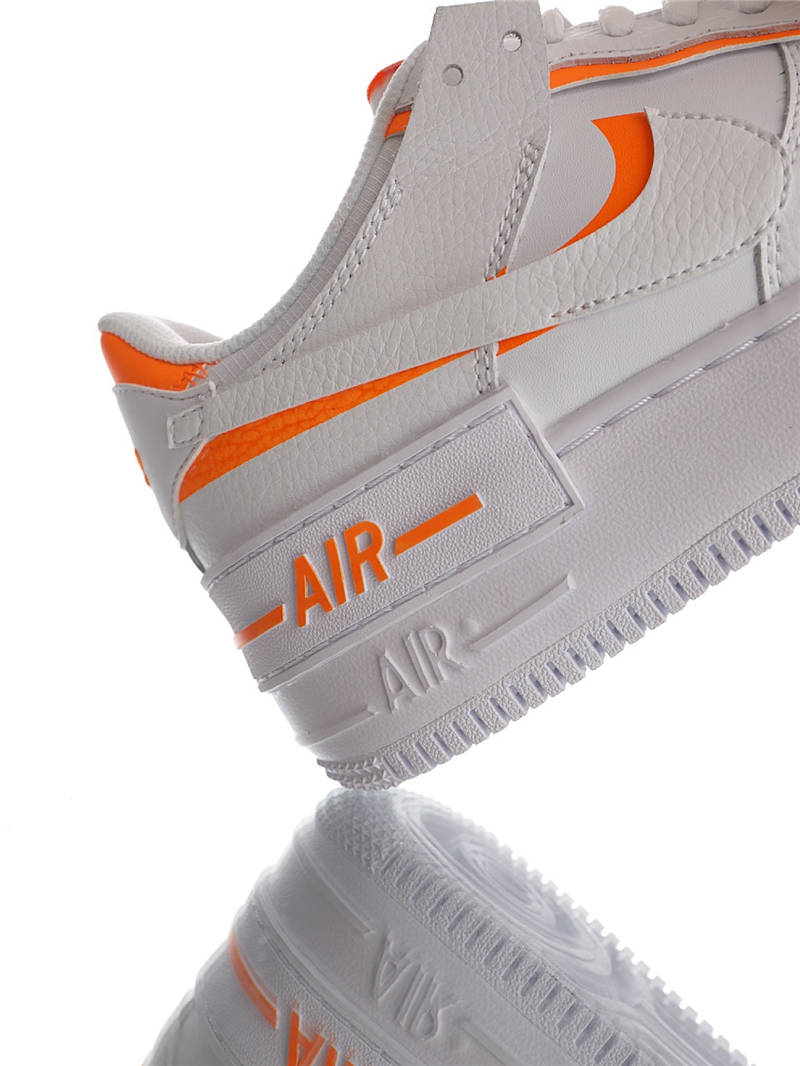 nike air force 1 - Blanco Naranjo