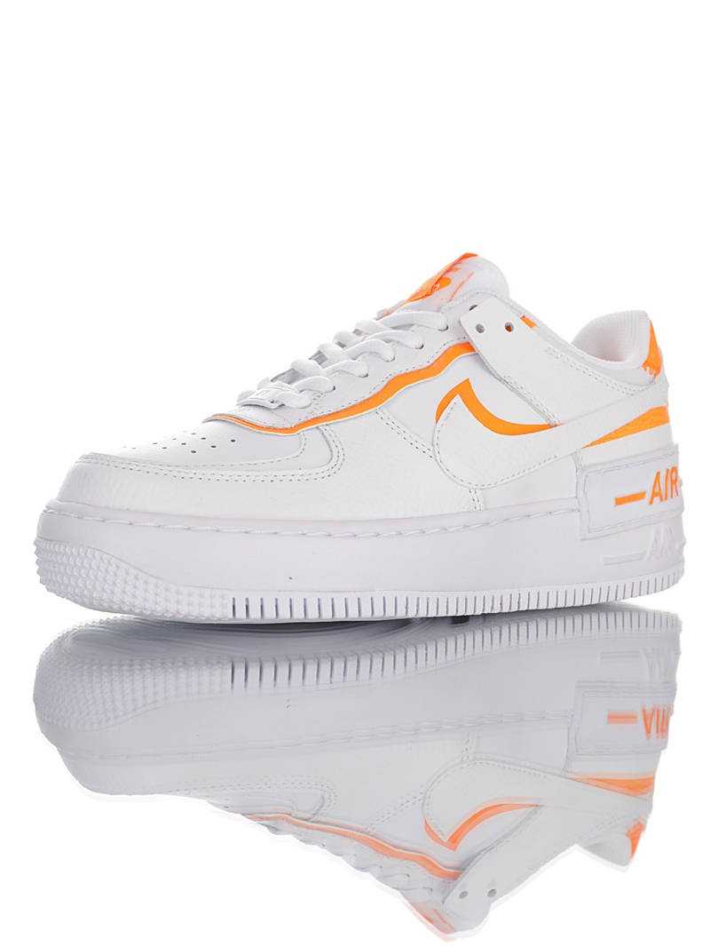 nike air force 1 - Blanco Naranjo