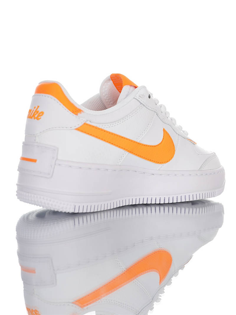nike air force 1 - Blanco Naranjo