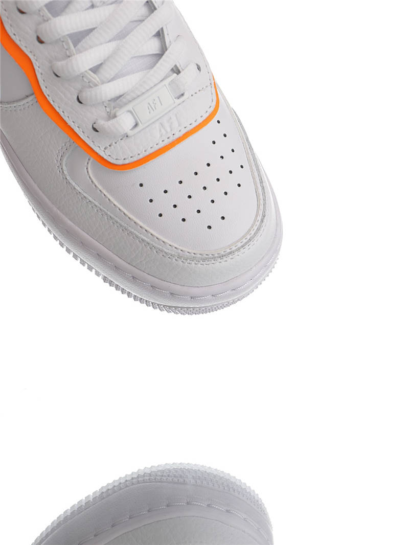 nike air force 1 - Blanco Naranjo