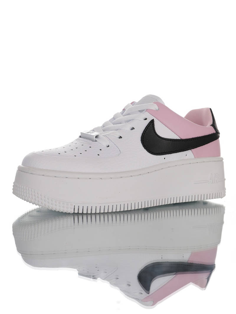 nike air force 1 - Blanco Negro Rosado