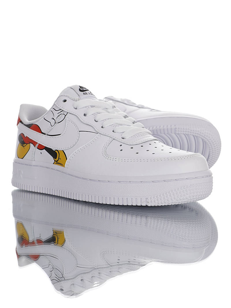 nike air force 1 - Blanco Rojo Amarillo Negro