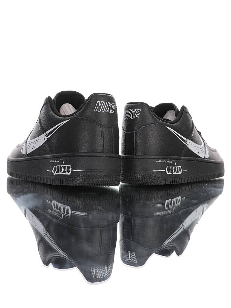 nike air force 1 - Negro Gris
