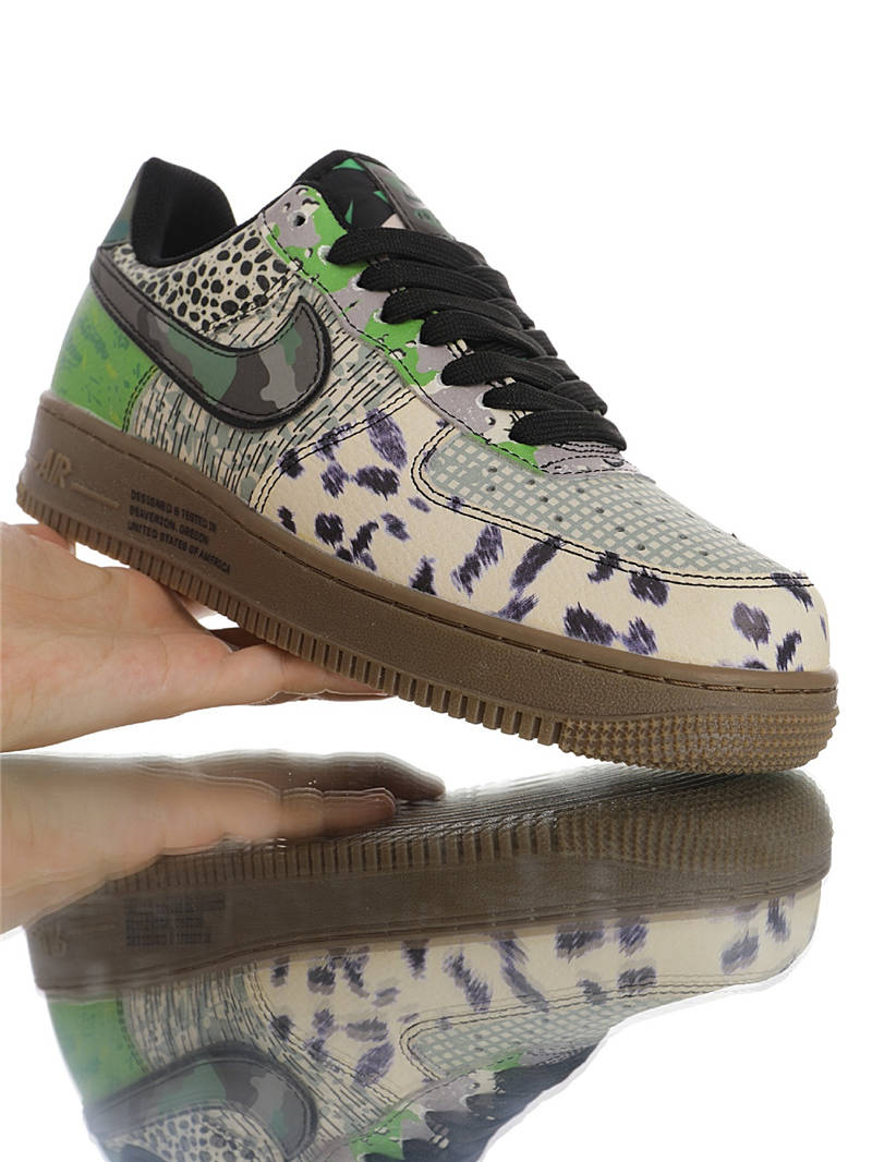 nike air force 1 - Blanco Negro Verde Gris Cafe Fluor