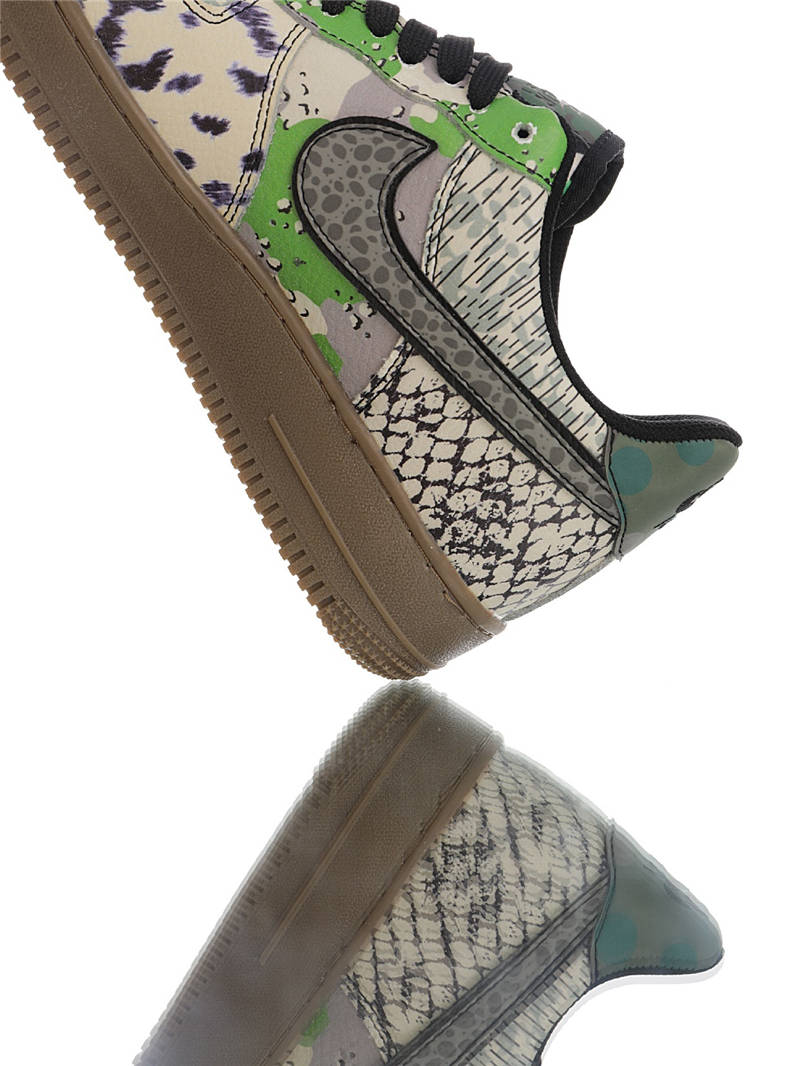 nike air force 1 - Blanco Negro Verde Gris Cafe Fluor