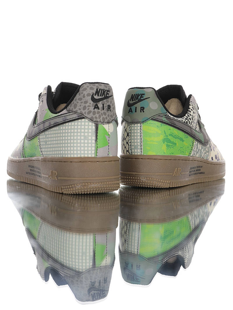 nike air force 1 - Blanco Negro Verde Gris Cafe Fluor