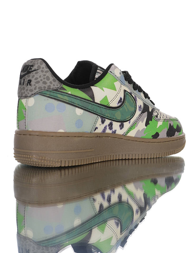 nike air force 1 - Blanco Negro Verde Gris Cafe Fluor